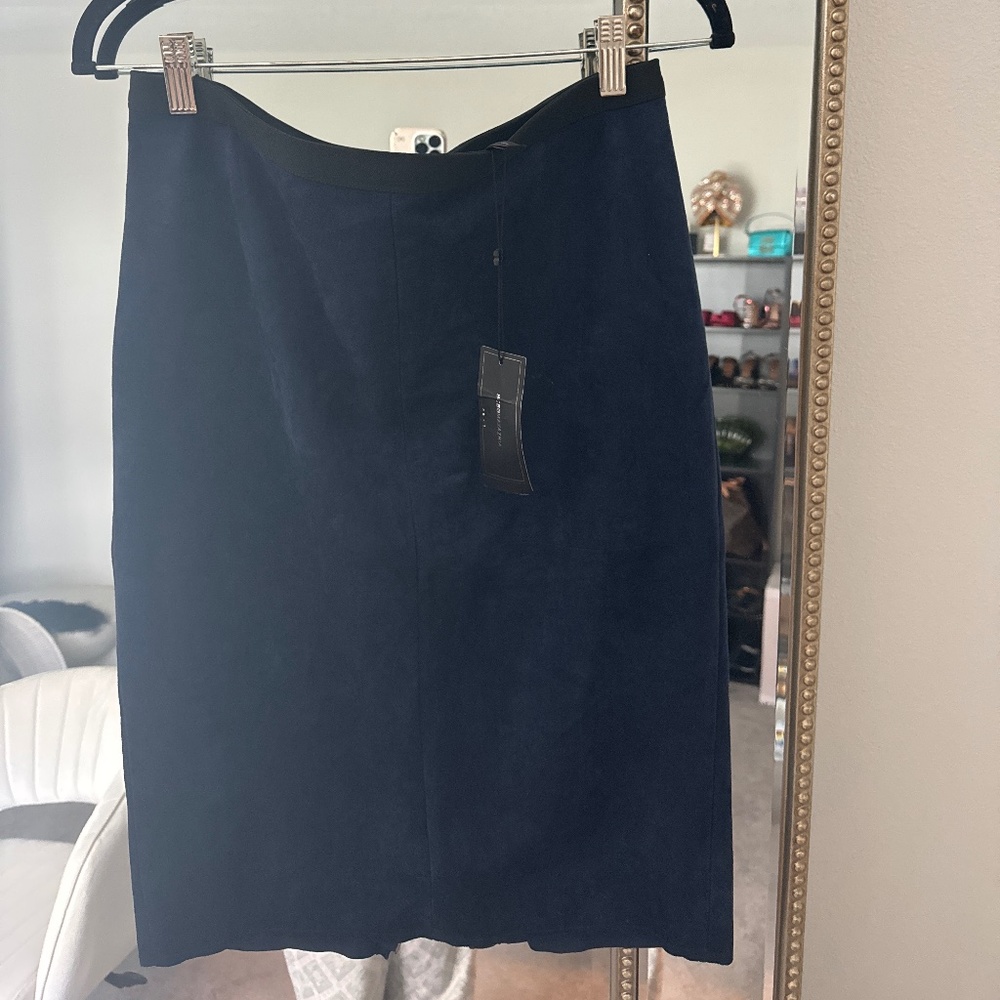 BCBGMAXAZRIA Suede Skirt